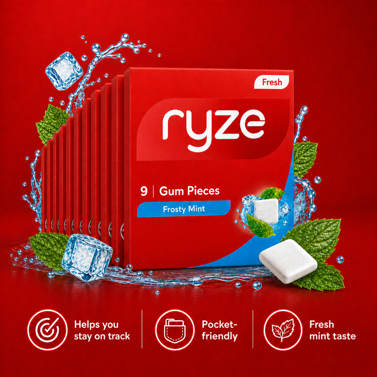 Ryze Gum - Frosty Mint — image 1