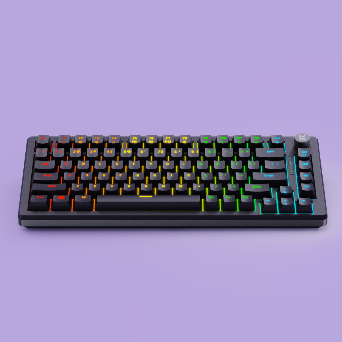 Hive75 All Black RGB Wired Gaming Keyboard