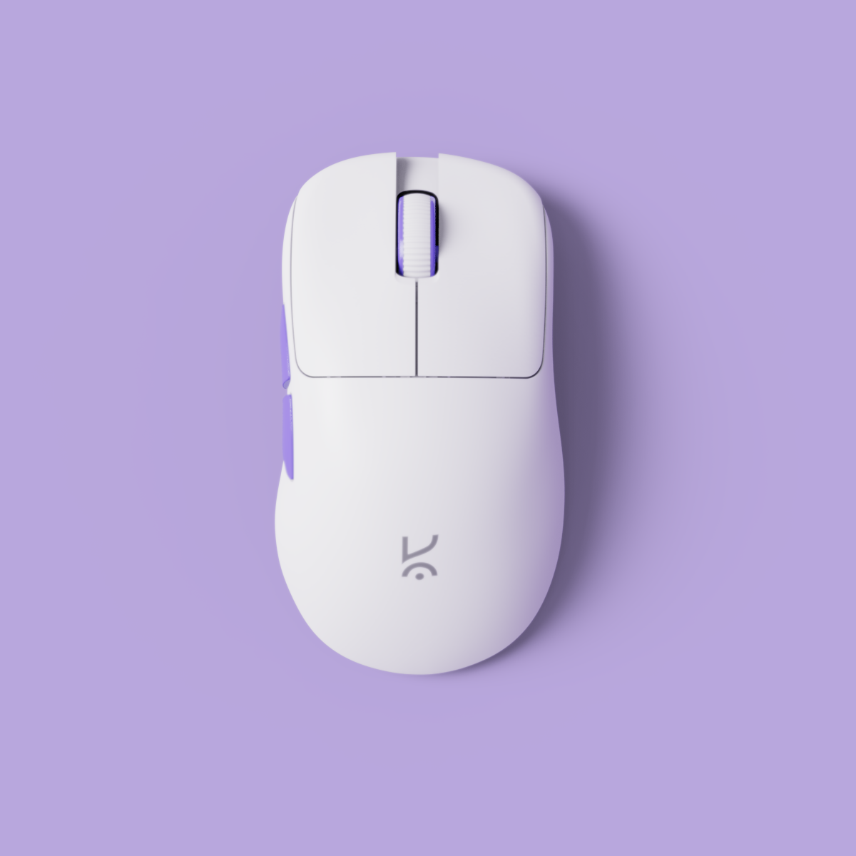 Anzu V2 White Ultralight Ergonomic Wireless Gaming Mouse
