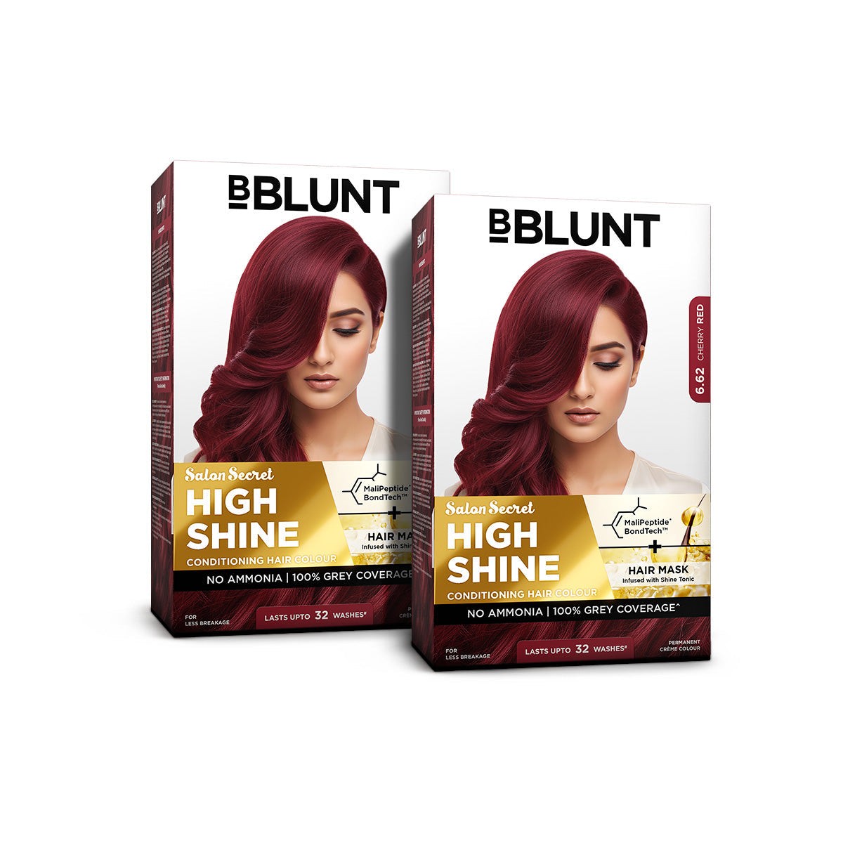 High Shine Conditioning Hair Colour - Cherry Red (Shade 6.62)(Pack of 2)