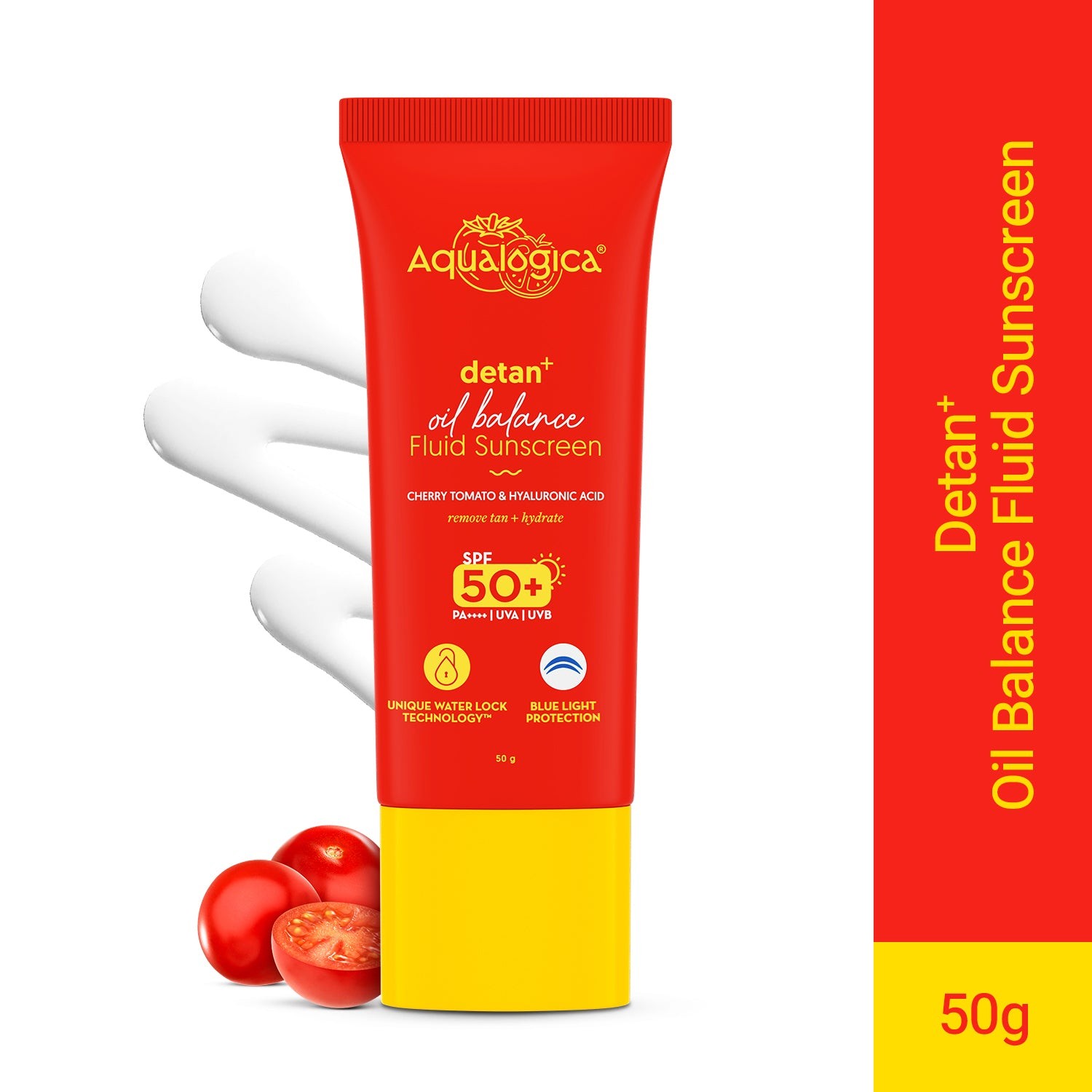 Detan+ Oil Balance Fluid Sunscreen for Oily Skin - 50g hello